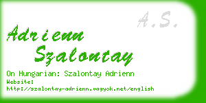 adrienn szalontay business card